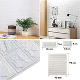 3D Foam Brick Wall Sheets – Easy Peel & Stick