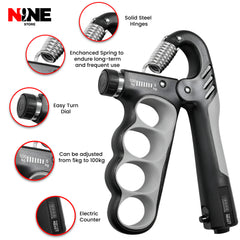 HandFit Strengthener With Counter Combo Deal - 5kg to 100 Weight